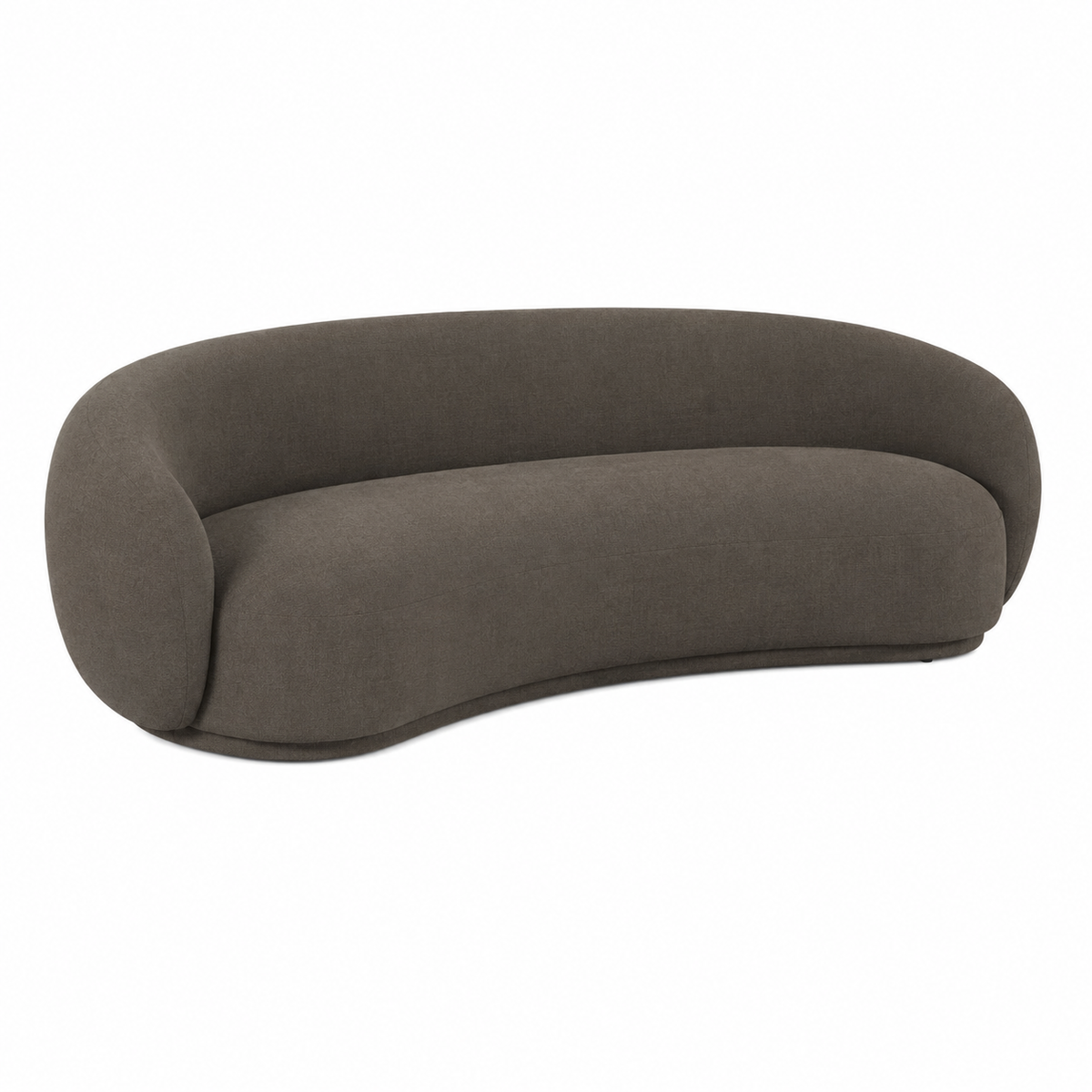 Kendall 90" Java Brown Textured Chenille Sofa by TOV Furniture – photo 1 of 5