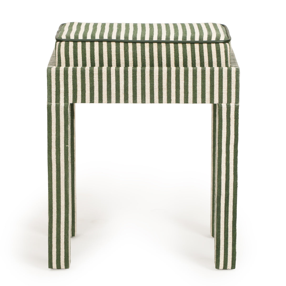 Kora Green Cotton Jute Contract-Grade Accent Stool by TOV Furniture – photo 5 of 6