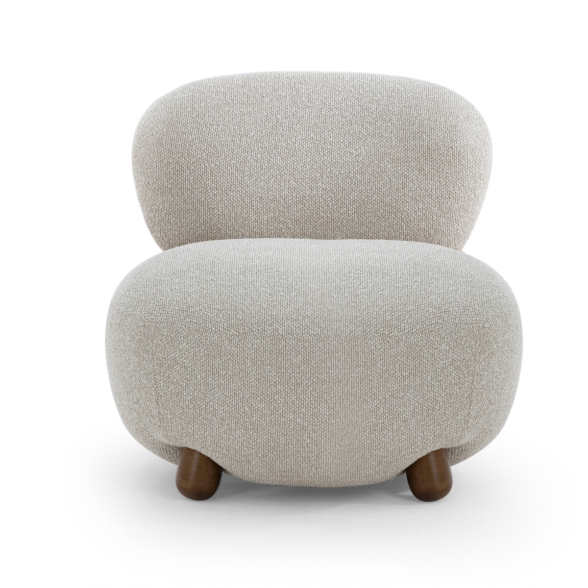 Pucker Warm Grey Performance Boucle Accent Chair by TOV Furniture – photo 1 of 8