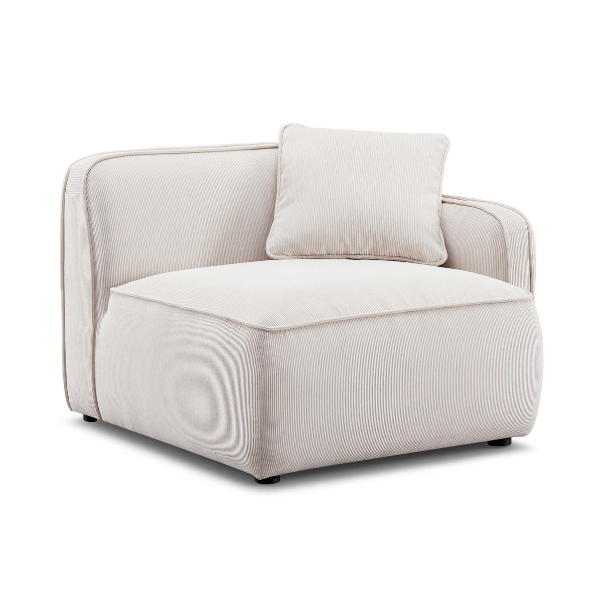 Travie Modular Corner Armchair in White Sand / RAF by TOV Furniture – photo 1 of 6