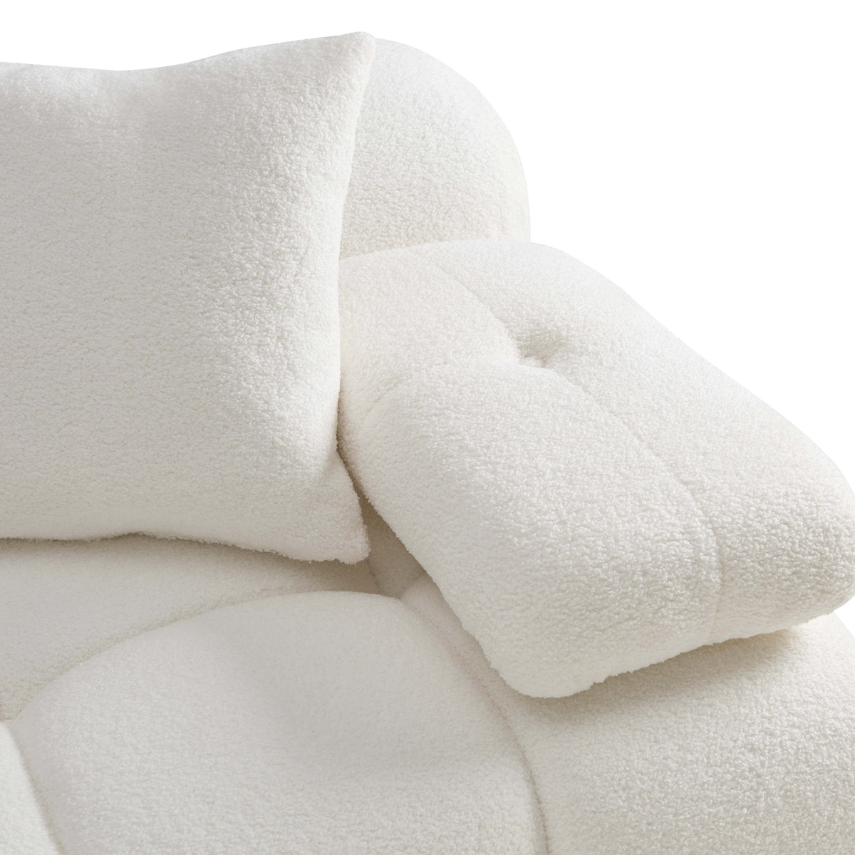 Calliope Cream Performance Vegan Shearling 6-piece Modular U-Sectional by TOV Furniture – photo 4 of 6