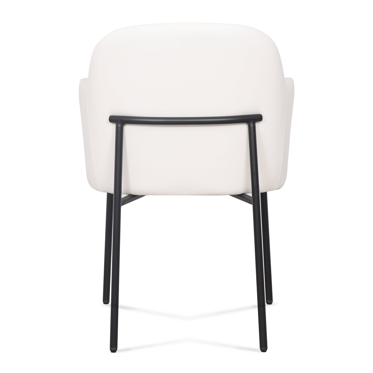 Sydney Performance Vegan Leather Armchair - Set of 2 in Cream by TOV Furniture – photo 6 of 7