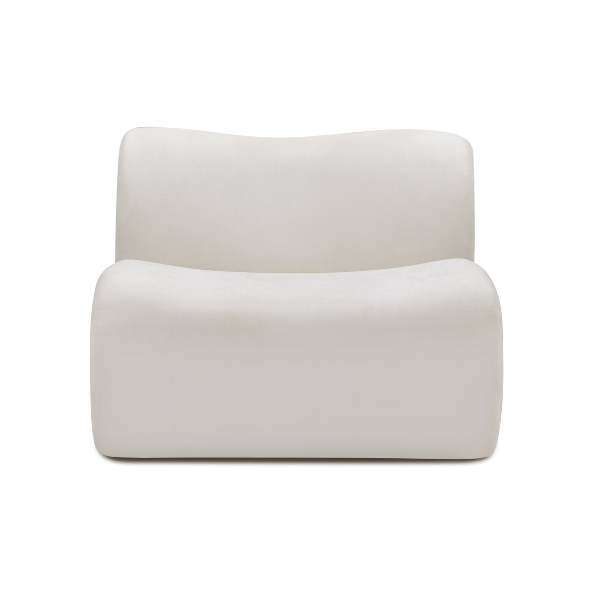 Zenith Cream Upcycled Contract-Grade Fabric Armless Chair by TOV Furniture – photo 1 of 7