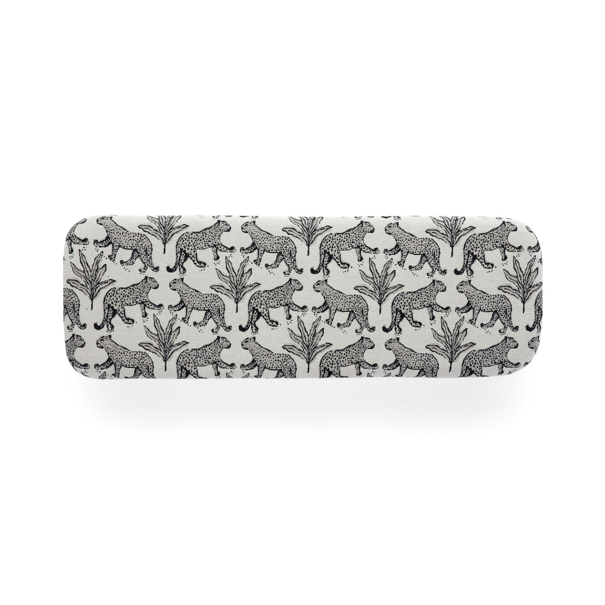Ollie 48" Cream Leopard Jacquard Bench by TOV Furniture – photo 6 of 7