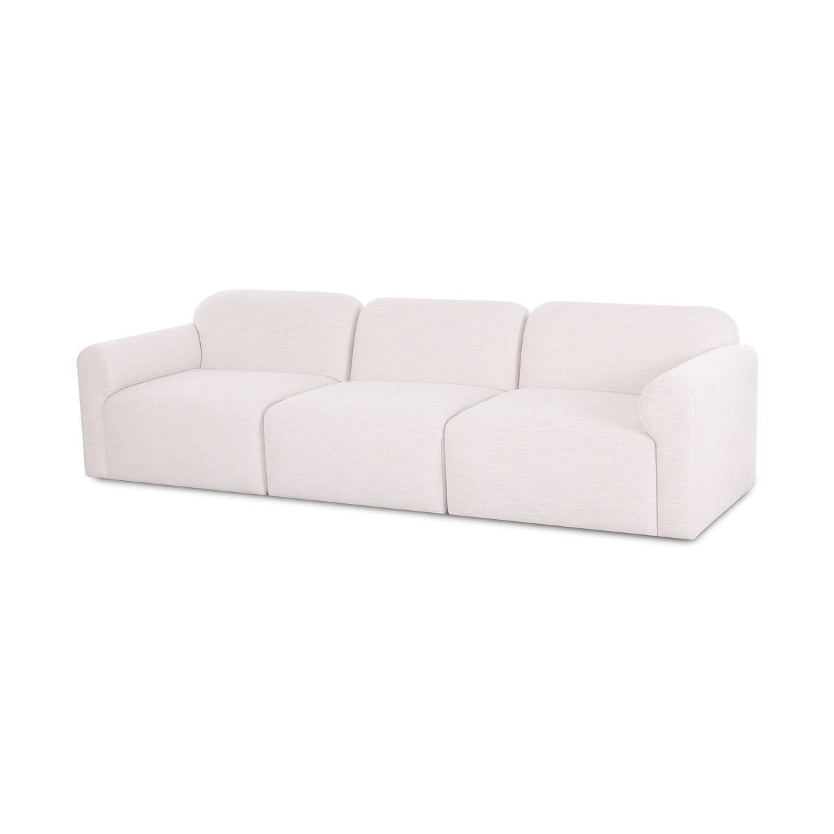Gorge 116" Cream Performance Sofa by TOV Furniture – photo 1 of 5