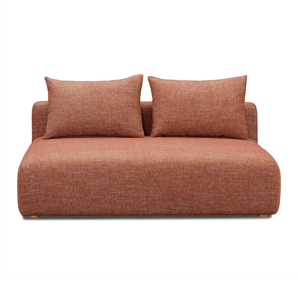 Hangover Sedona Red Contract-Grade Textured Fabric Modular Loveseat by TOV Furniture – photo 2 of 5