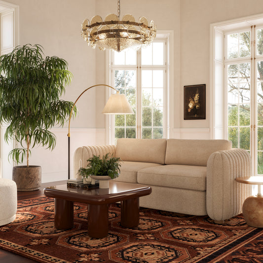 Porto 90" Honey Boucle Sofa by TOV Furniture – photo 2 of 8