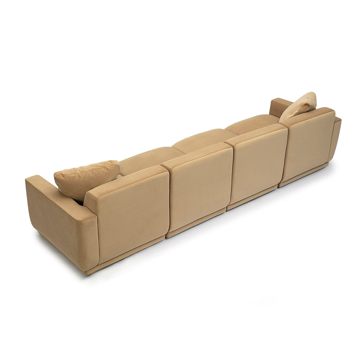 Perry Tan Performance Velvet Modular Sofa by TOV Furniture – photo 10 of 10