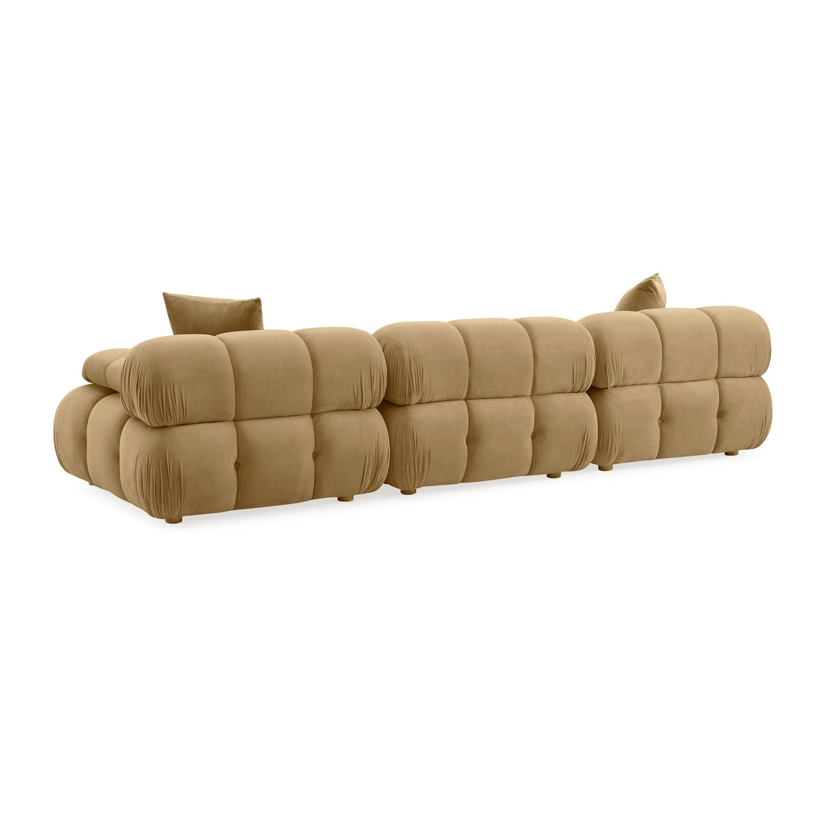 Calliope 118" Cafe Au Lait Performance Velvet Modular Sofa by TOV Furniture – photo 4 of 6