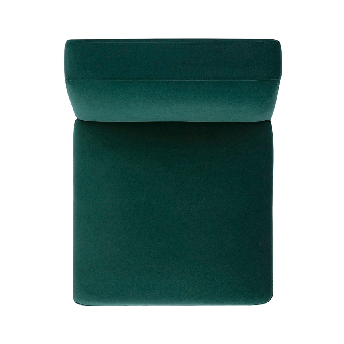Perry Deep Green Performance Velvet Modular Armless Chair by TOV Furniture – photo 5 of 6