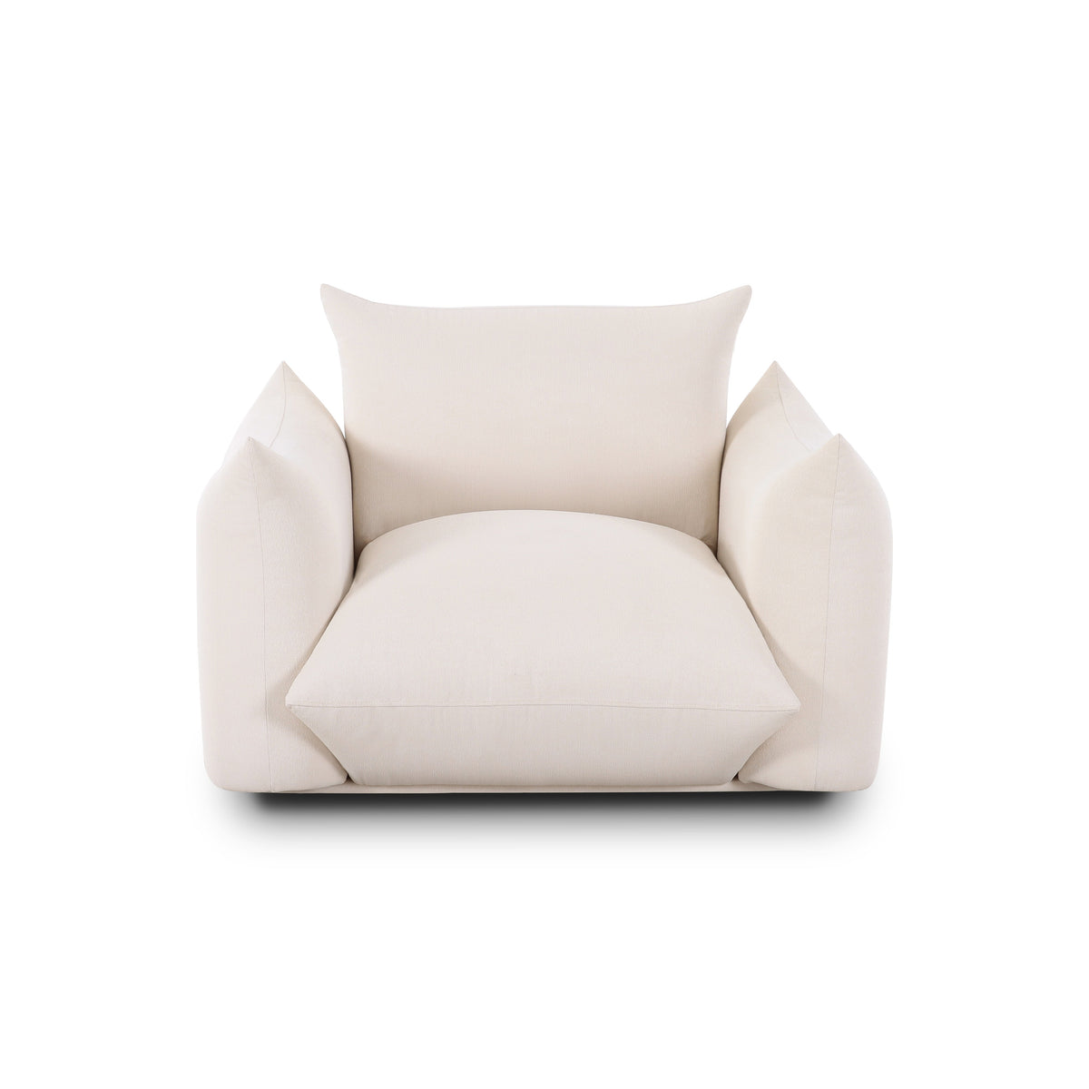 Saint Tropez Cream Performance Petite Boucle Outdoor Armchair by TOV Furniture – photo 1 of 6