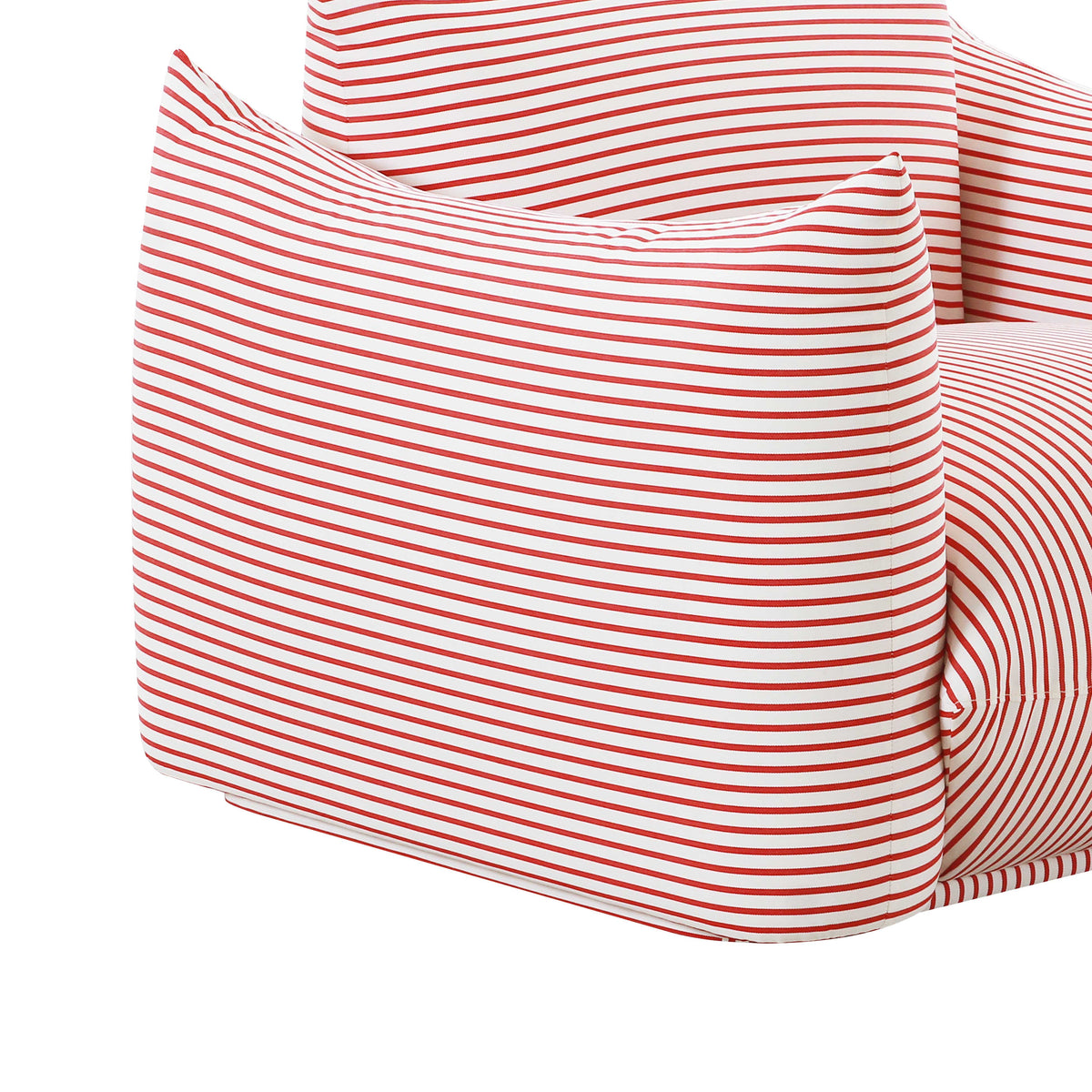 Saint Tropez Stuffed Indoor/Outdoor Armchair in Red by TOV Furniture – photo 5 of 7
