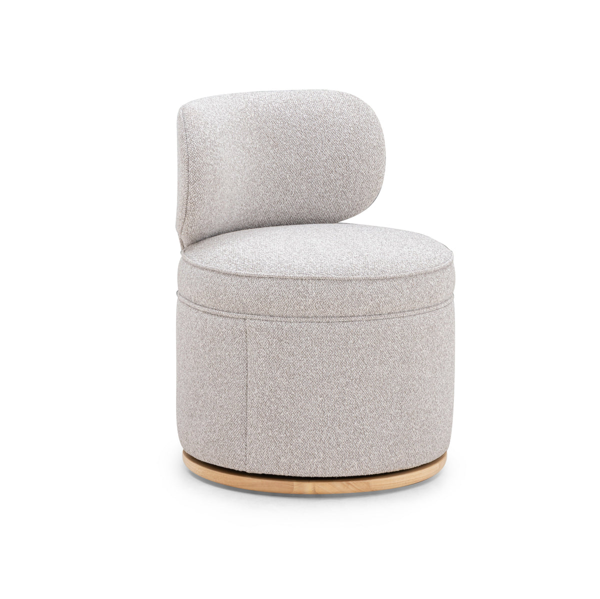 Amaya Grey Textured Performance Fabric Swivel Desk Chair by TOV Furniture – photo 1 of 10