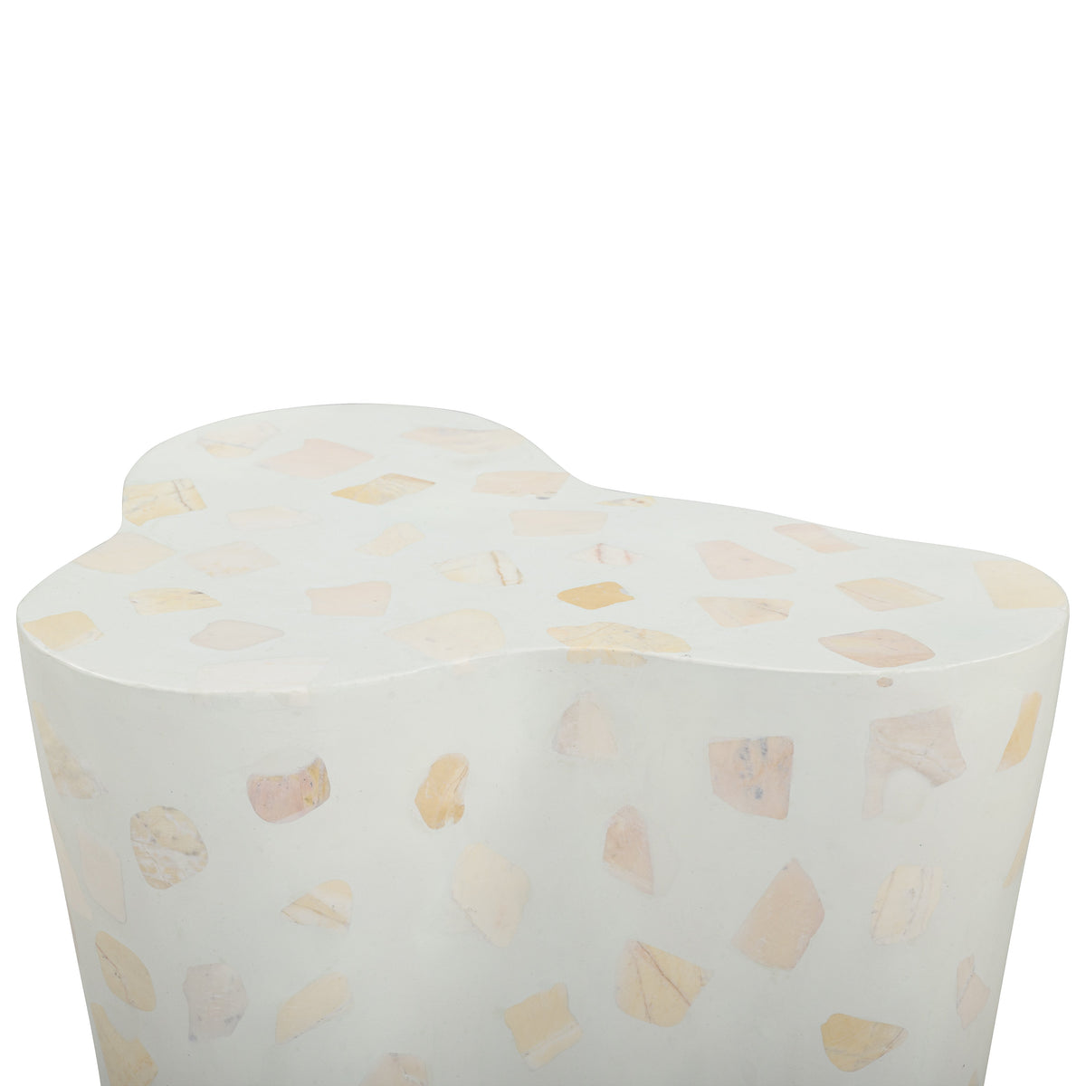 Slab Light Green Terrazzo Indoor/Outdoor Side Table by TOV Furniture – photo 4 of 8