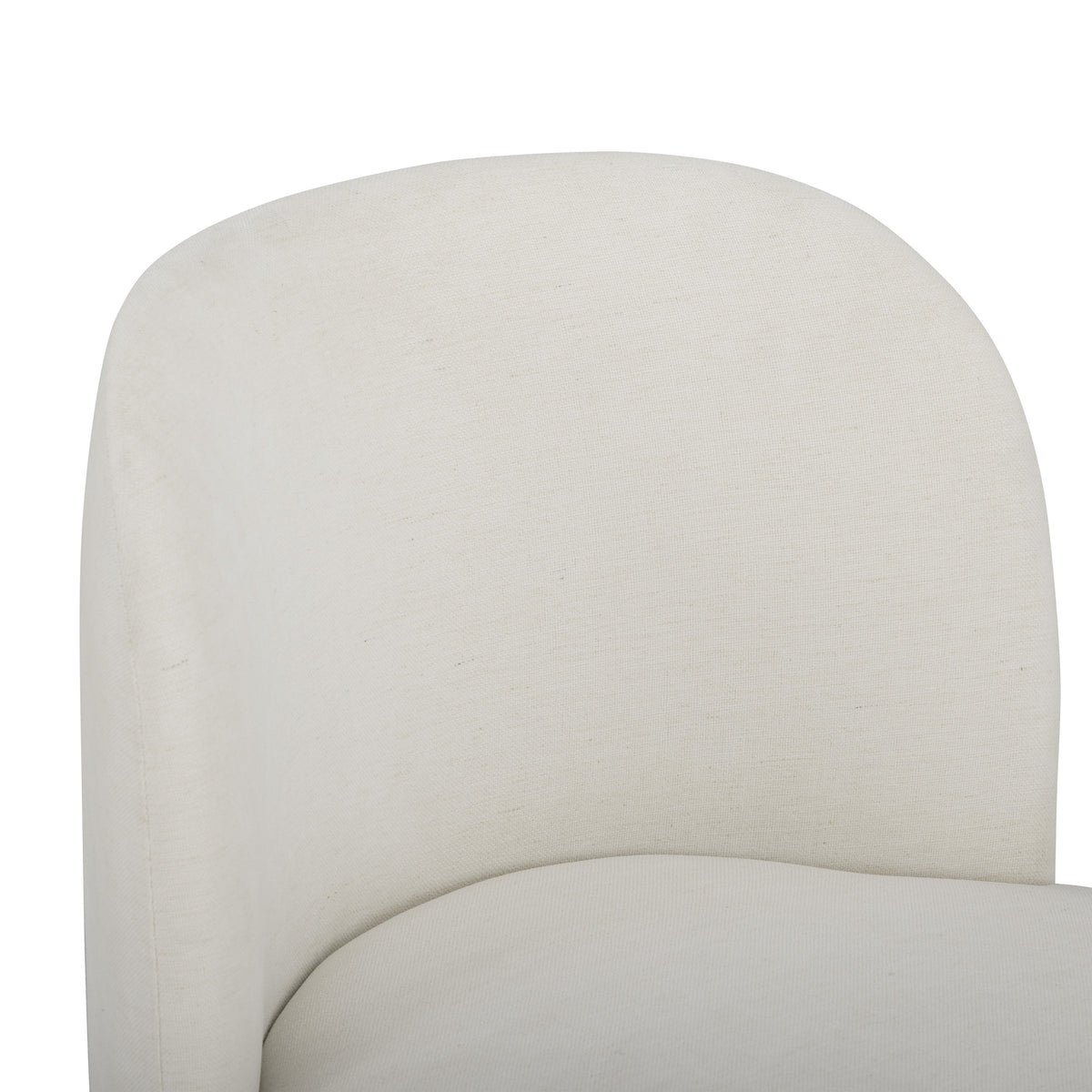 Persa Round Back Cream Performance Chenille Dining Chair by TOV Furniture – photo 3 of 7