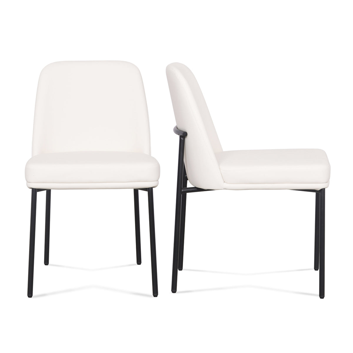 Sydney Cream Performance Vegan Leather Dining Chair - Set of 2 by TOV Furniture – photo 1 of 7