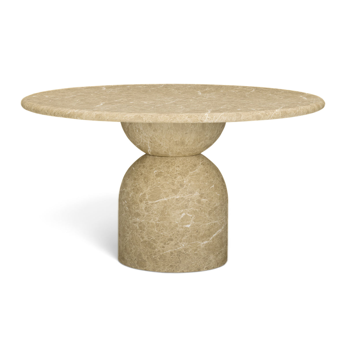 Cynthia 54" Light Emperador Faux Marble Indoor/Outdoor Dining Table by TOV Furniture – photo 1 of 7