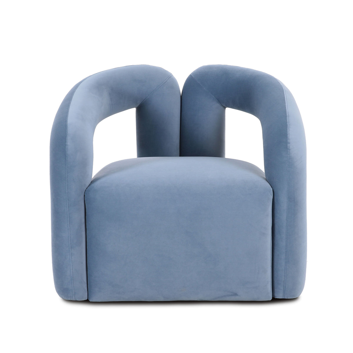 Jenn Blue Performance Velvet Accent Chair by TOV Furniture – photo 1 of 8