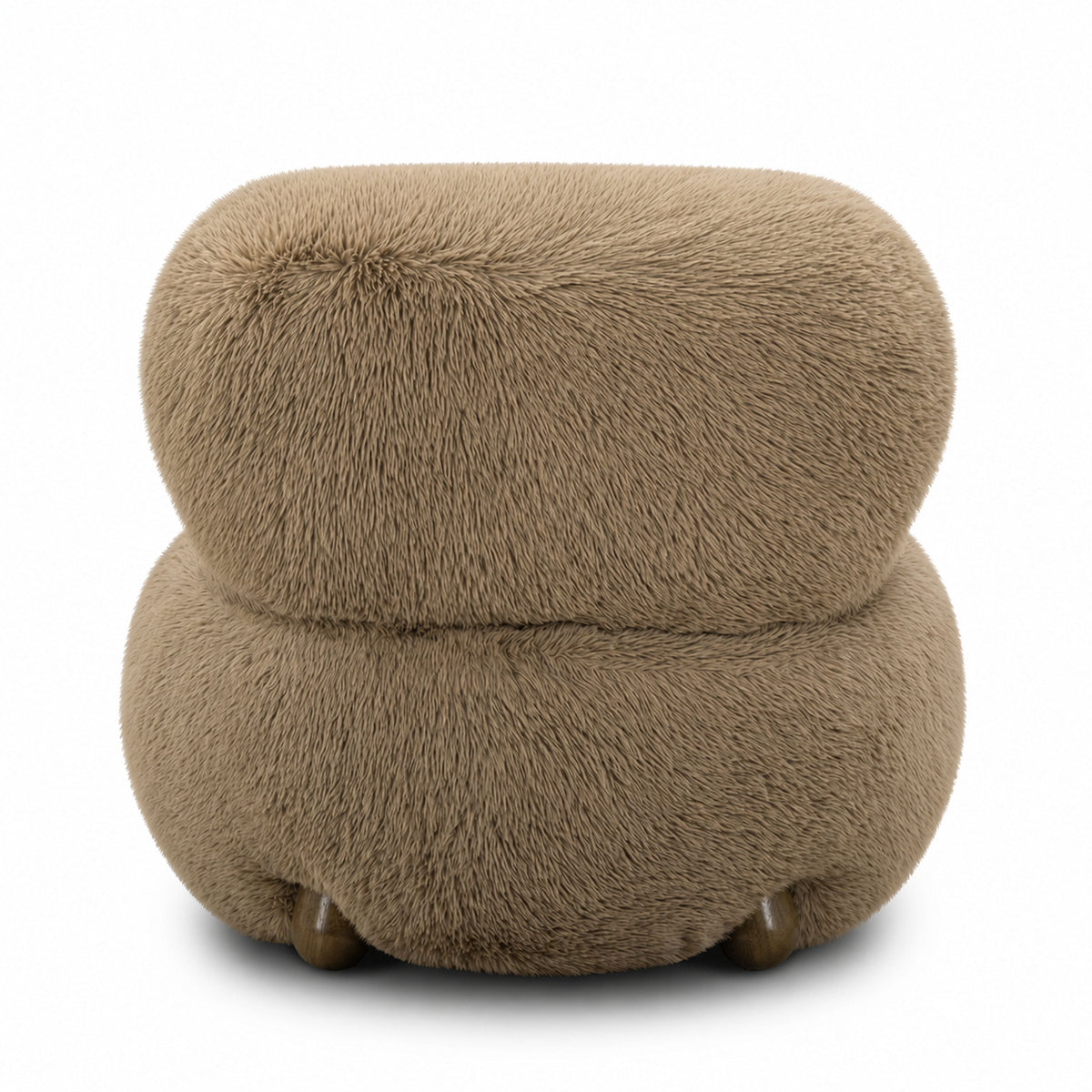 Pucker Taupe Contract-Grade Vegan Shearling Accent Chair by TOV Furniture – photo 5 of 8