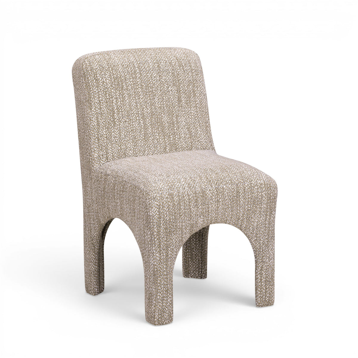 Tomlin Beige Knubby Performance Fabric Dining Chair by TOV Furniture – photo 1 of 9