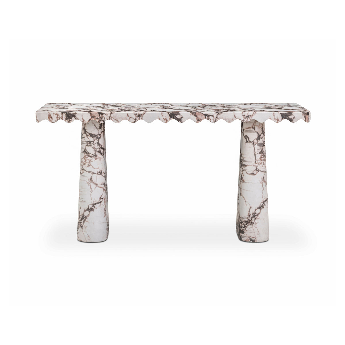 Janice 61" Faux Breccia Marble Console Desk by TOV Furniture – photo 1 of 6