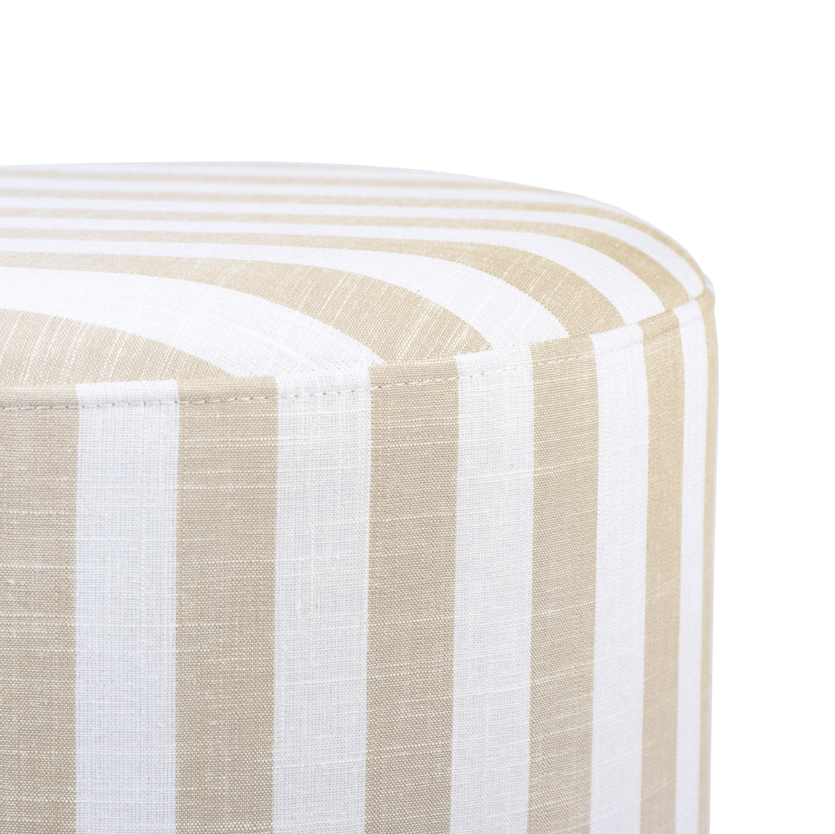 Dex Beige Striped Linen Ottoman by TOV Furniture – photo 5 of 8
