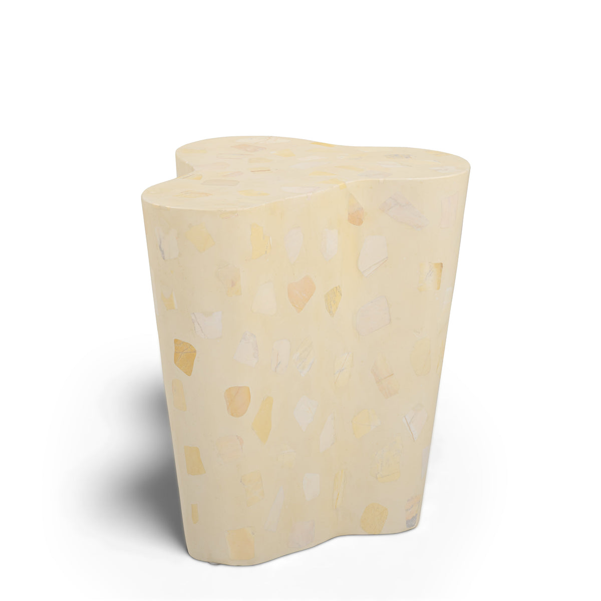 Slab Butternut Terrazzo Indoor/Outdoor Side Table by TOV Furniture – photo 3 of 7