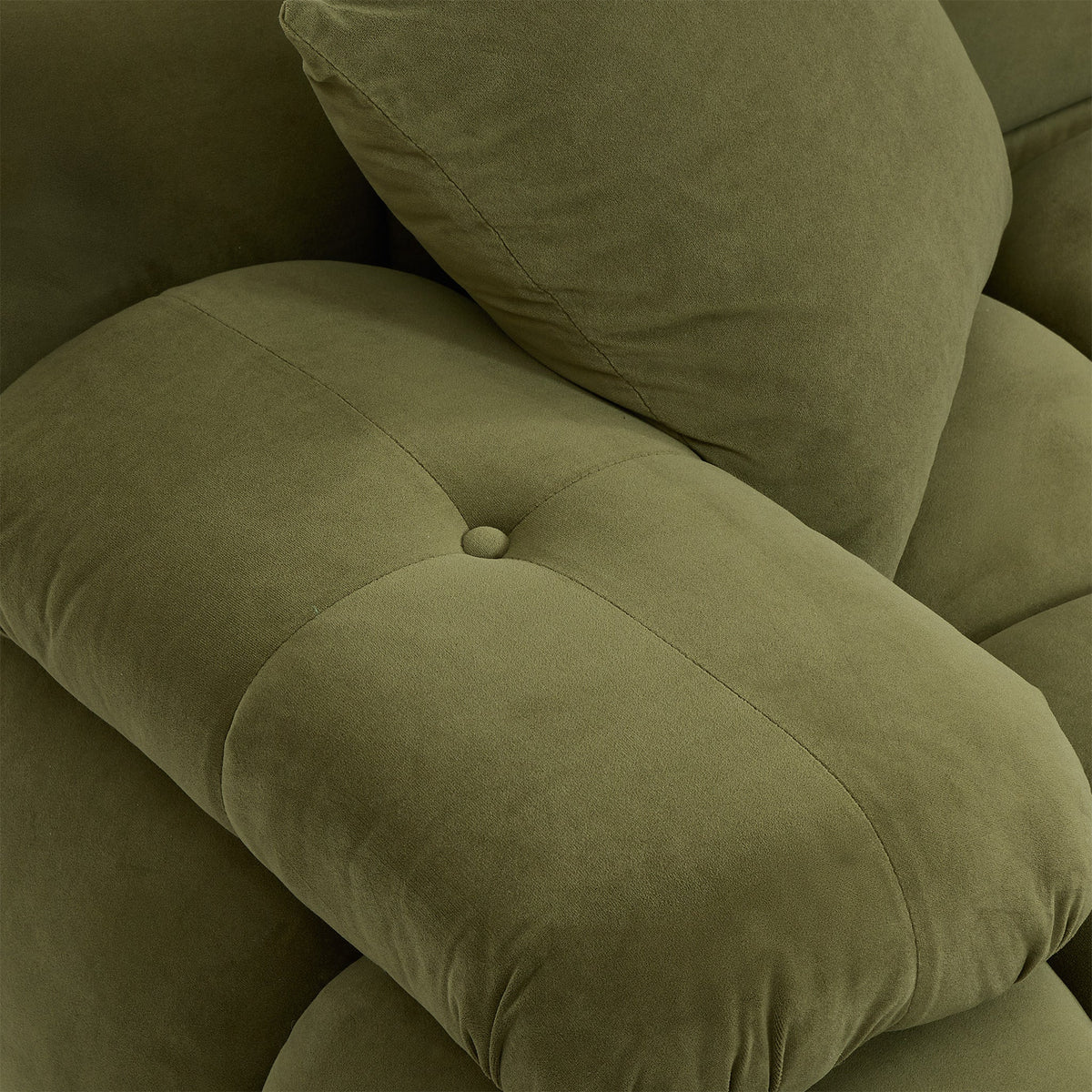Calliope 118" Olive Green Performance Velvet Modular Sofa by TOV Furniture – photo 4 of 5