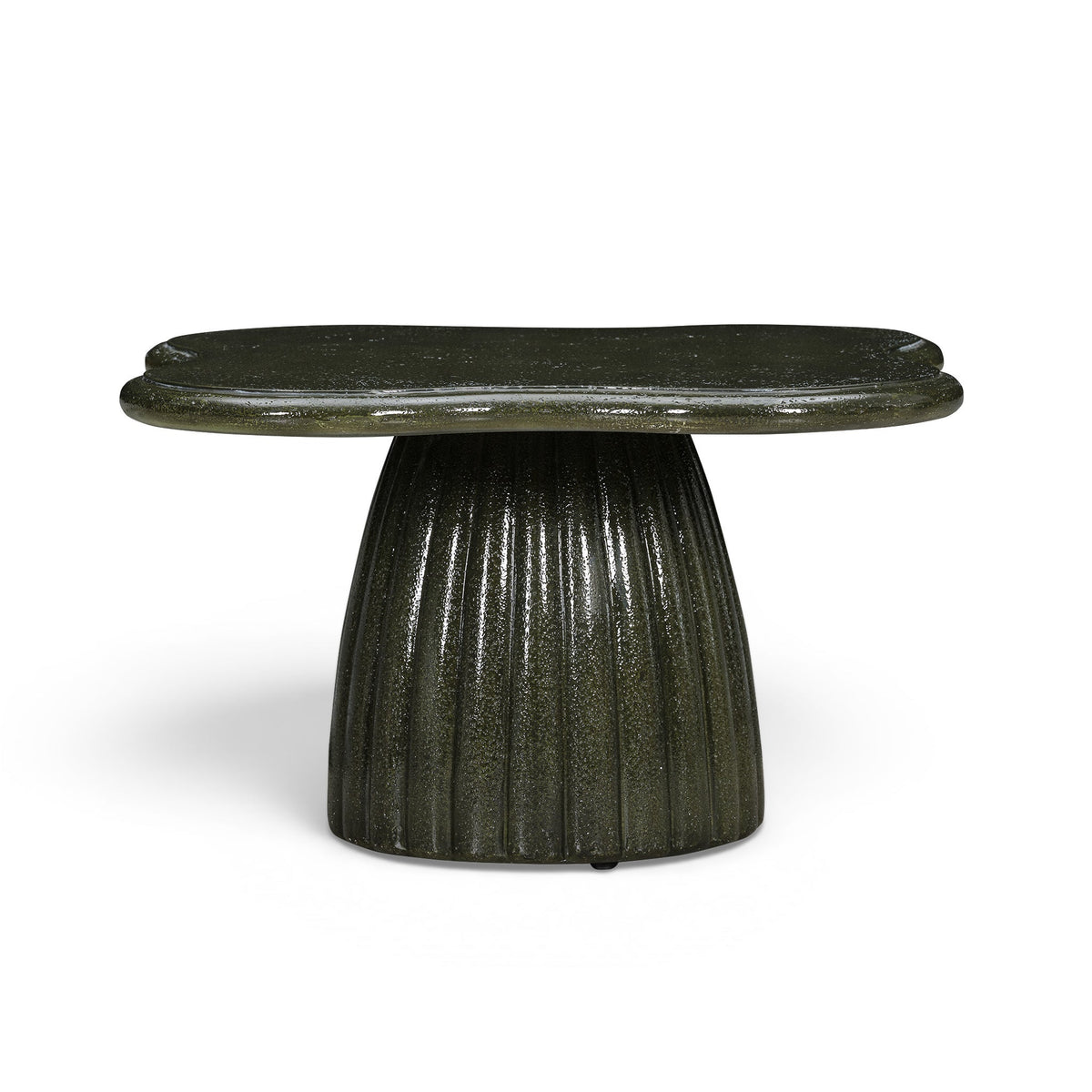 Addison 32" Green Concrete Indoor/Outdoor Coffee Table by TOV Furniture – photo 2 of 5