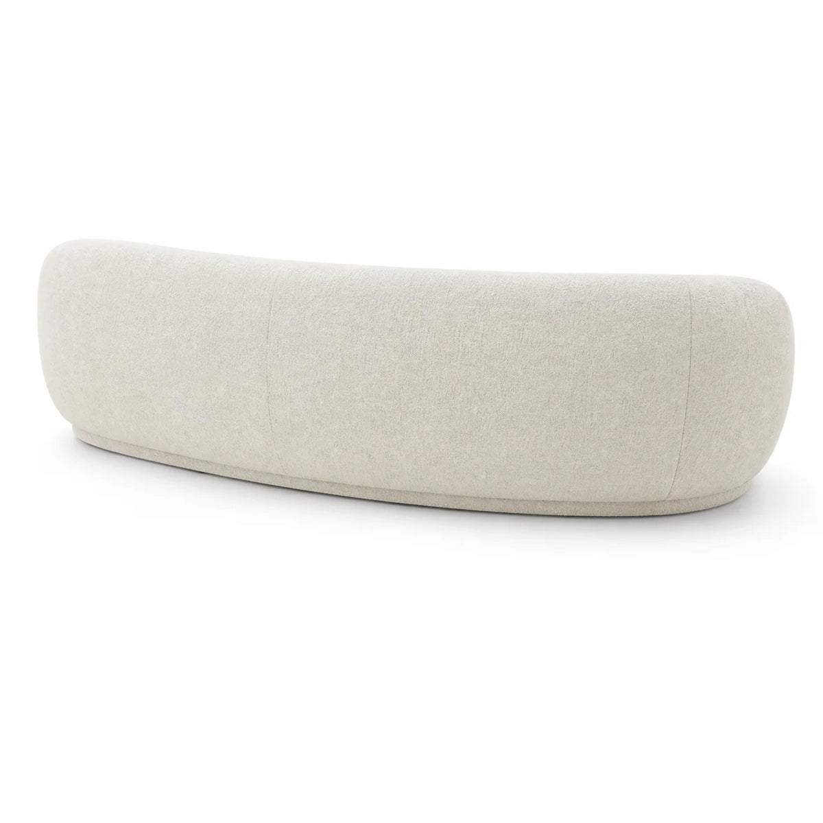 Kendall 120" Cream Textured Chenille Sofa by TOV Furniture – photo 5 of 7