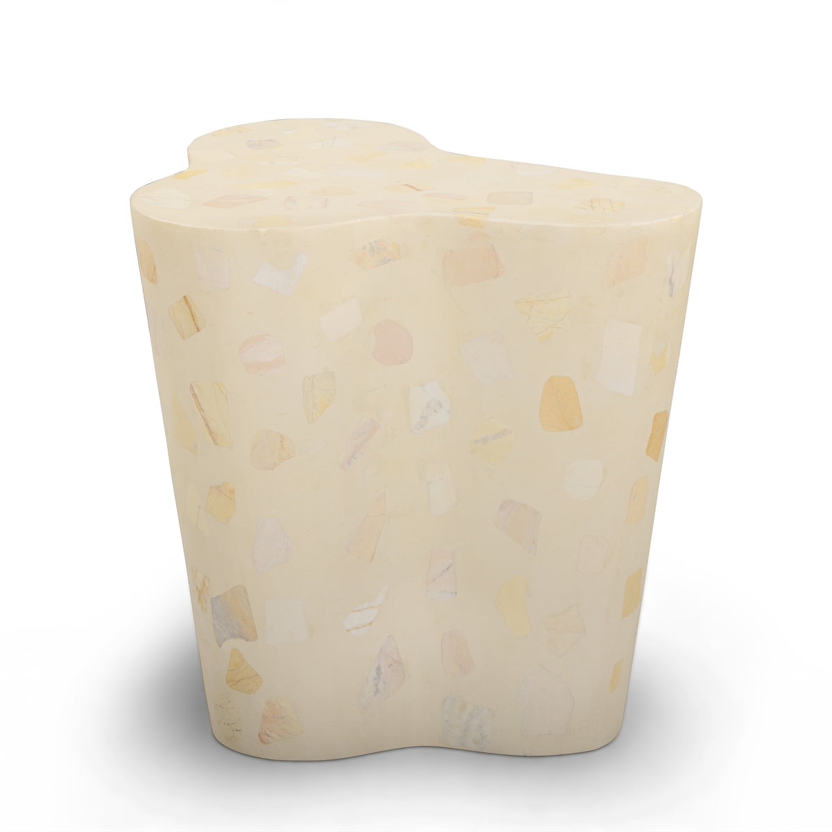 Slab Butternut Terrazzo Indoor/Outdoor Side Table by TOV Furniture – photo 1 of 7