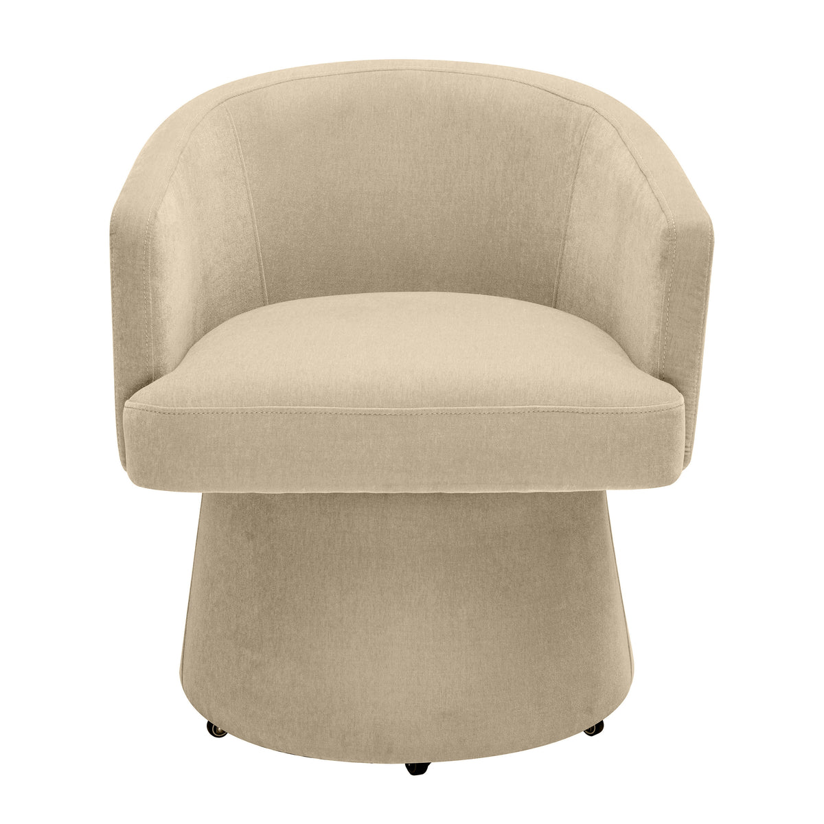 Kristen Rolling Desk Chair in Taupe by TOV Furniture – photo 2 of 8