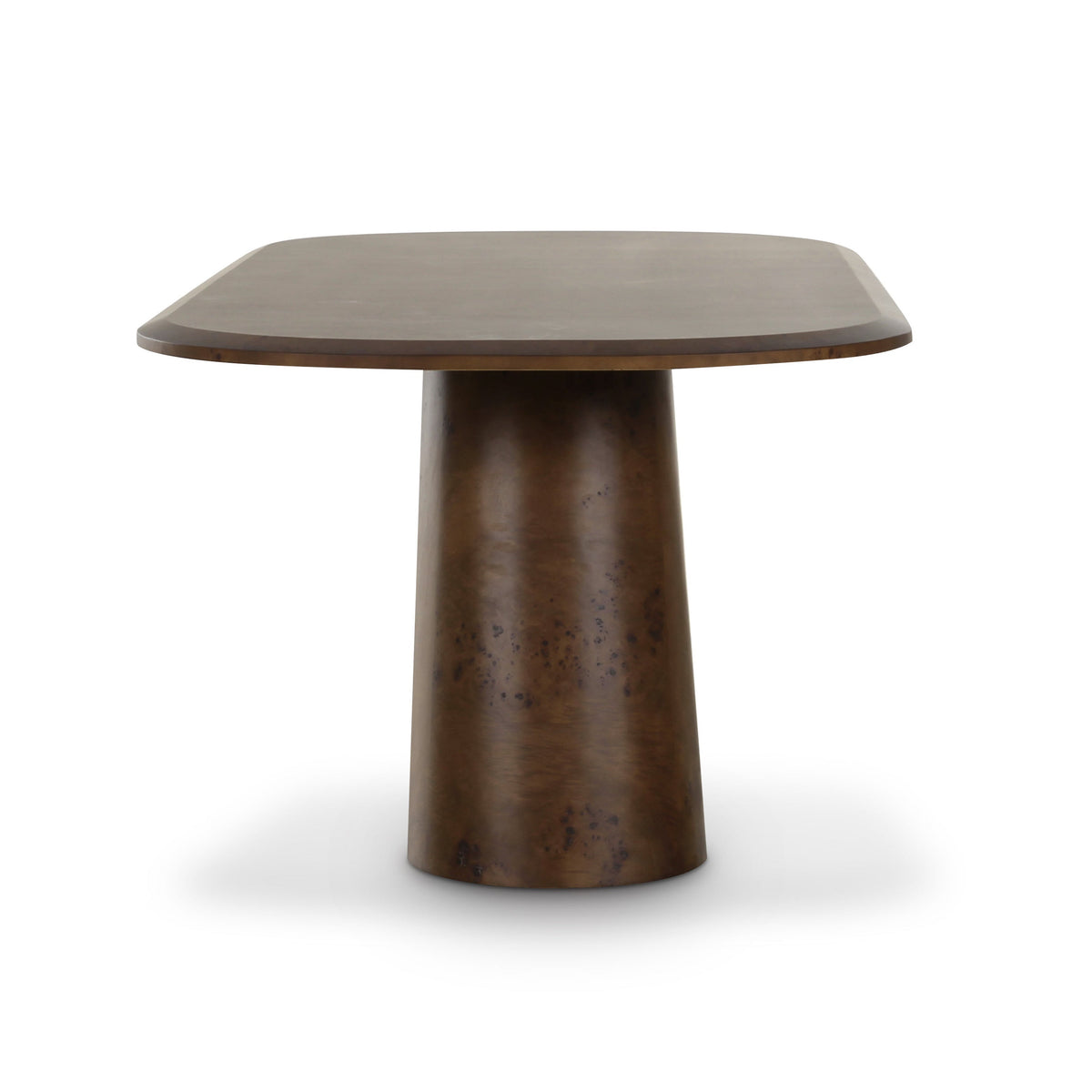 Gladyss 87" Brown Burl Oval Dining Table by TOV Furniture – photo 4 of 7