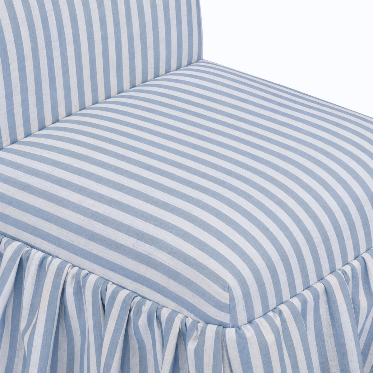 Gertrude Blue Striped Performance Linen Dining Chair by TOV Furniture – photo 3 of 6