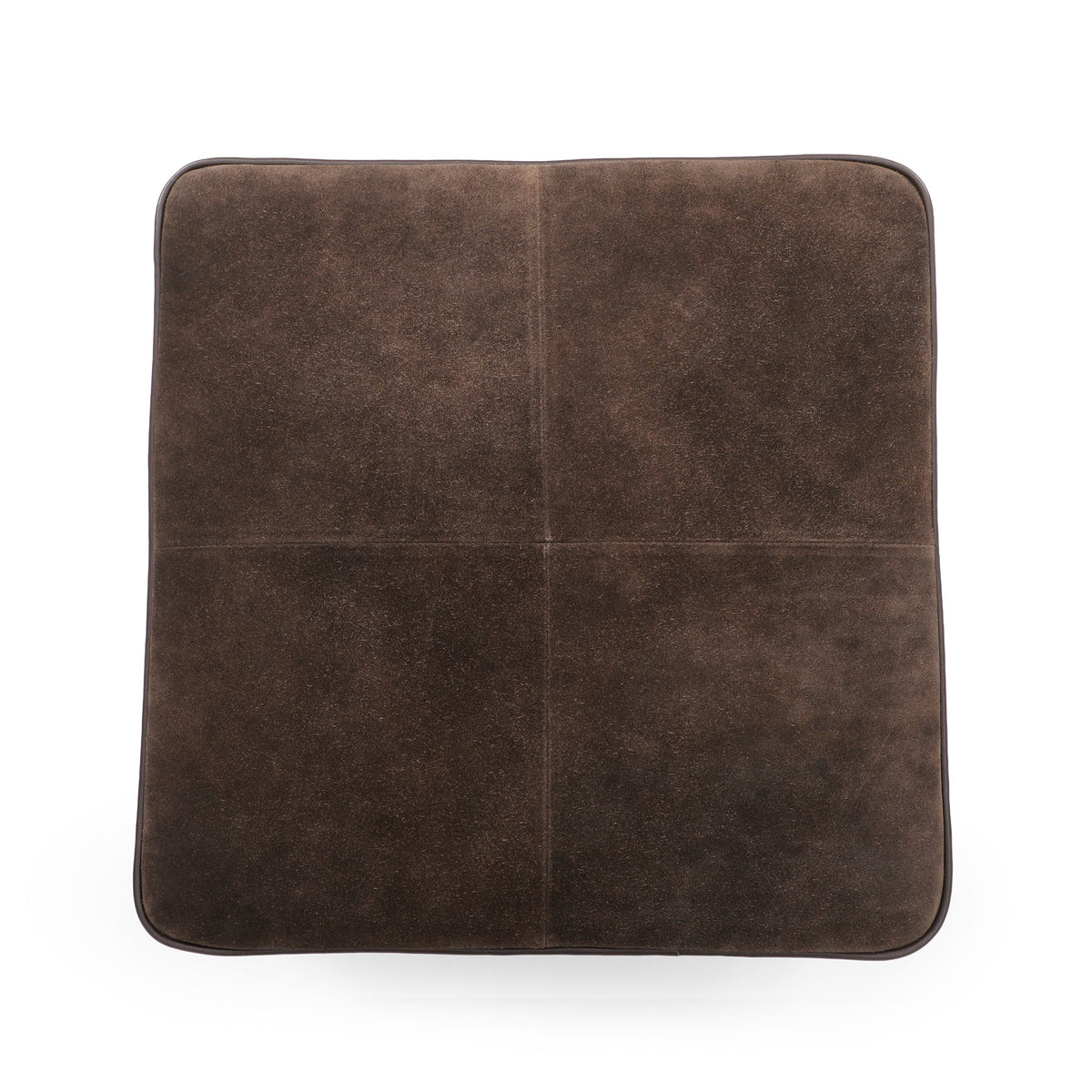 Daphne Square Chocolate Brown Suede Fringe Ottoman by TOV Furniture – photo 5 of 7
