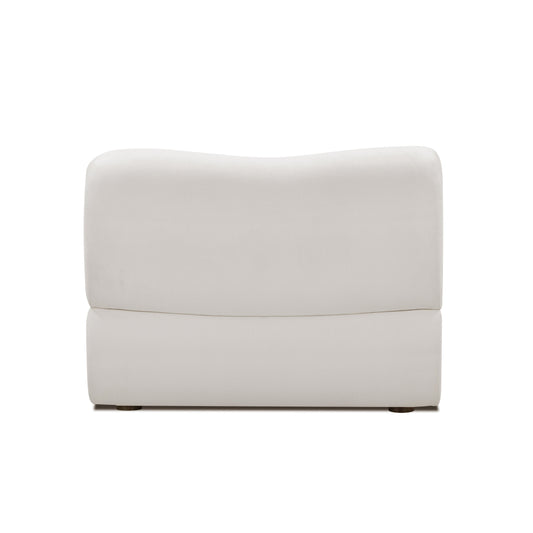 Zenith Cream Upcycled Contract-Grade Fabric Armless Chair by TOV Furniture – photo 2 of 7