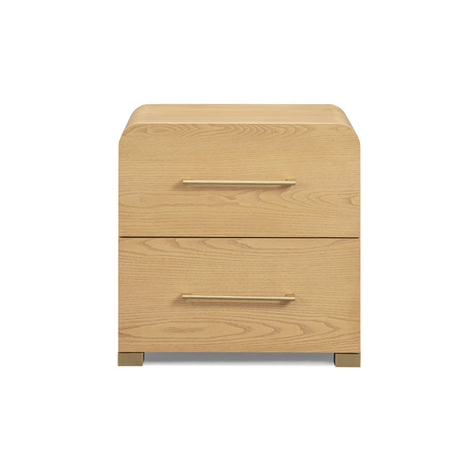 Marissa 22" Natural Ash 2-Drawer Nighstand by TOV Furniture – photo 1 of 8