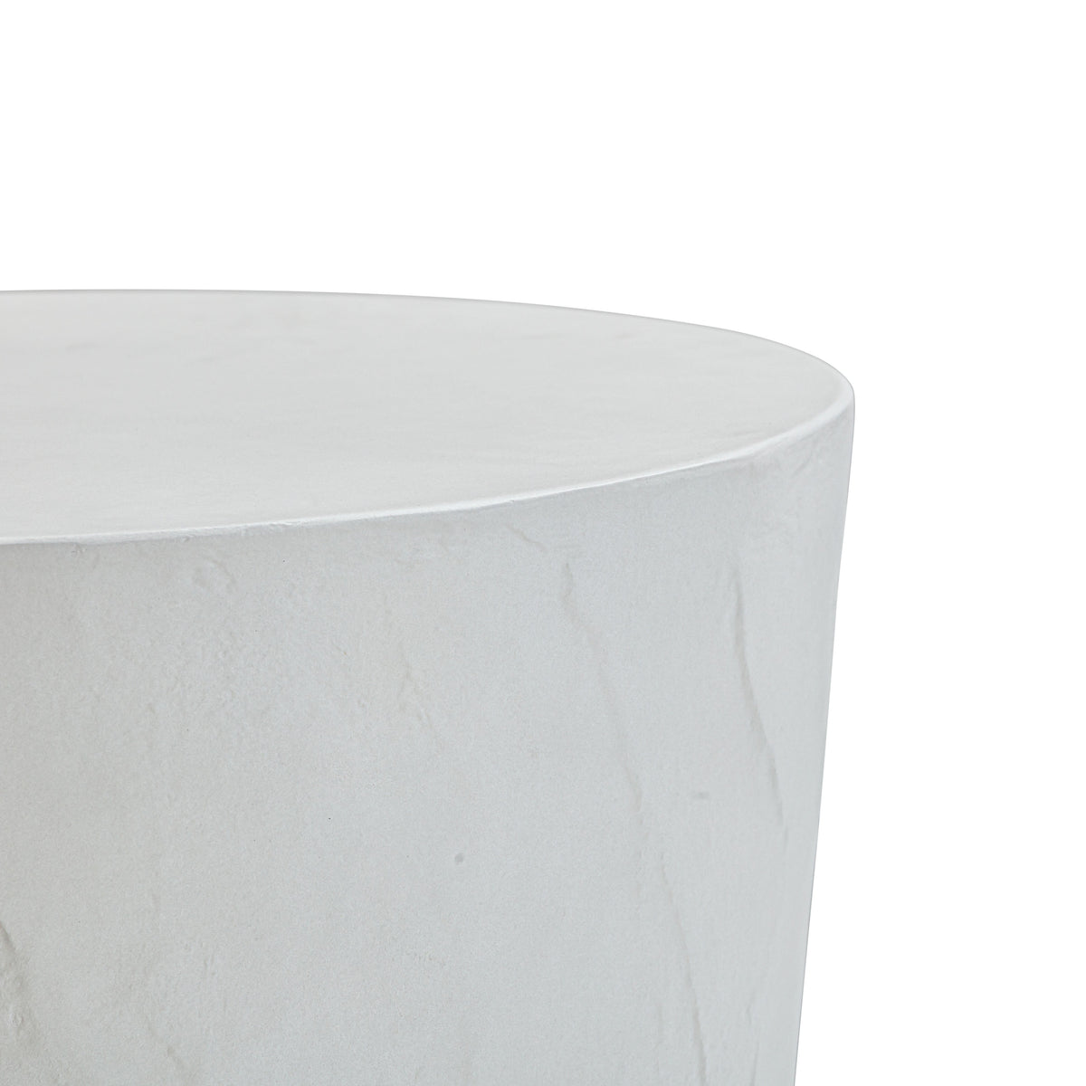 Margot Light Grey Faux Plaster Indoor/Outdoor Concrete Stool by TOV Furniture – photo 5 of 7