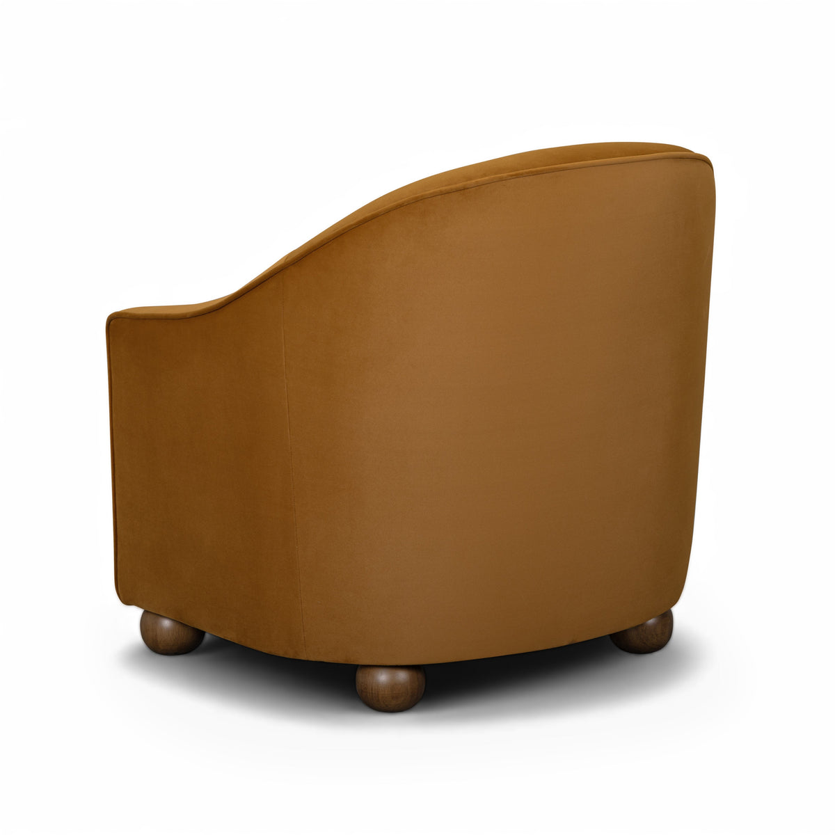 Cettie Performance Velvet Accent Chair in Cognac by TOV Furniture – photo 5 of 6