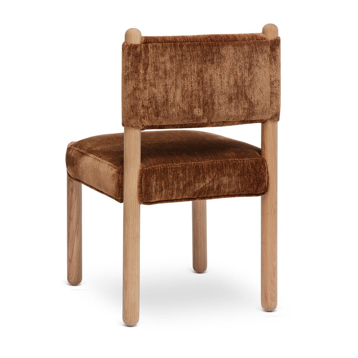 Bruno Bronze Thick Performance Chenille Straight Back Dining Chair by TOV Furniture – photo 3 of 7