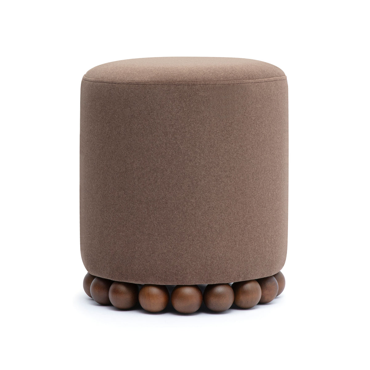 Dex Brown Performance Vegan Mohair Ottoman by TOV Furniture – photo 1 of 7