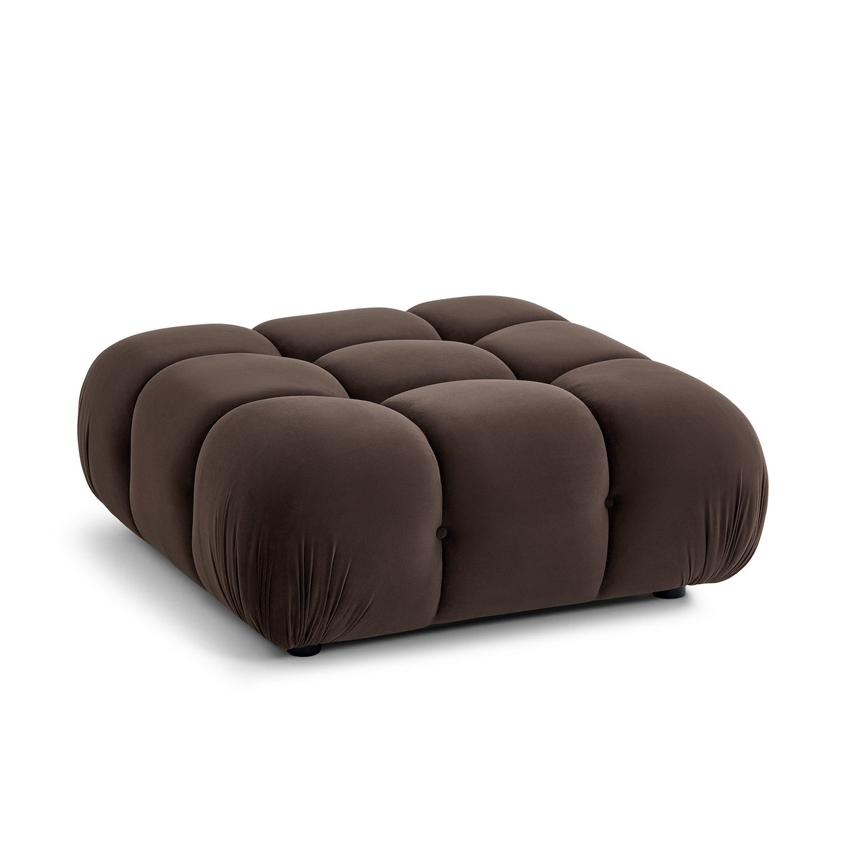 Calliope Dark Brown Performance Velvet Modular Ottoman by TOV Furniture – photo 1 of 5