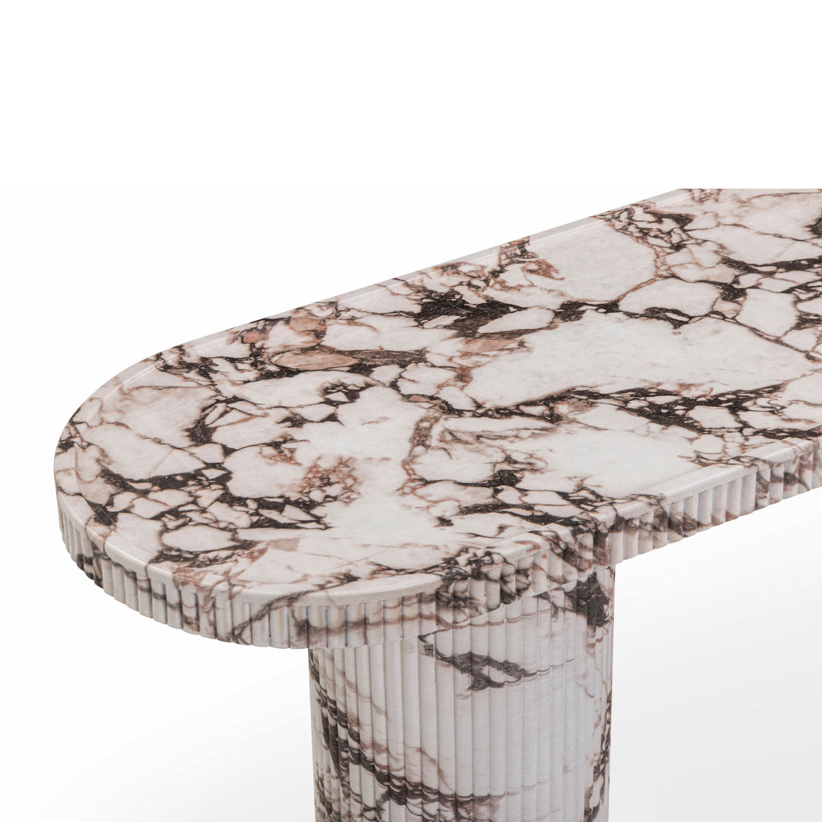 Darcy 59" Faux Breccia Capraia Indoor/Outdoor Console Table by TOV Furniture – photo 5 of 6