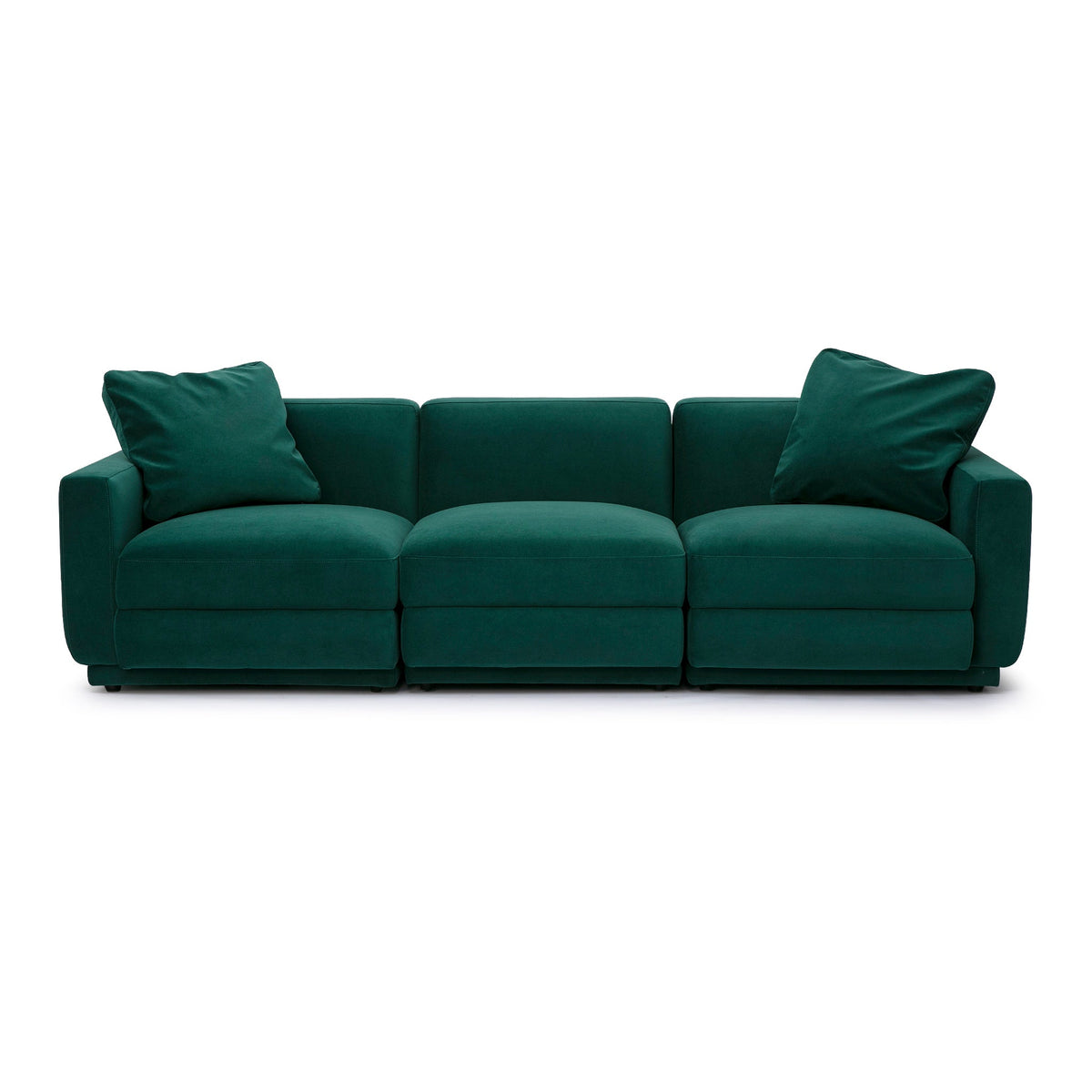 Perry Deep Green Performance Velvet Modular Sofa by TOV Furniture – photo 8 of 10