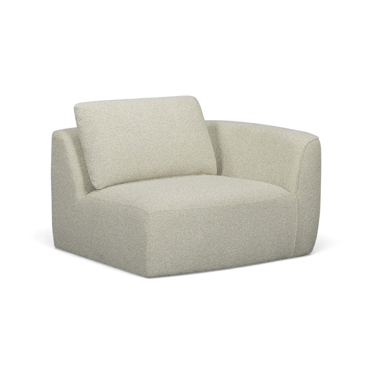 Noor XL 47" Modular Corner Chair in Wheat / RAF by TOV Furniture – photo 1 of 7