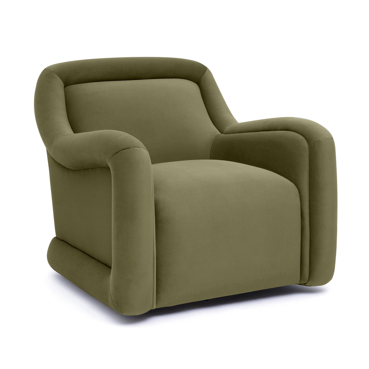 Charli Olive Green Performance Velvet Accent Chair by TOV Furniture – photo 2 of 6