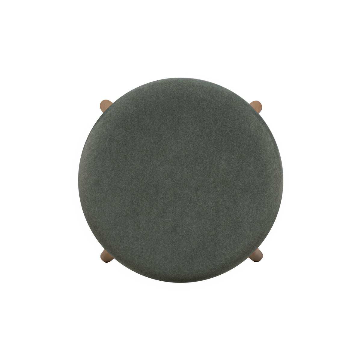 Oodle Green Performance Vegan Mohair Light Walnut Bar Stool by TOV Furniture – photo 5 of 6