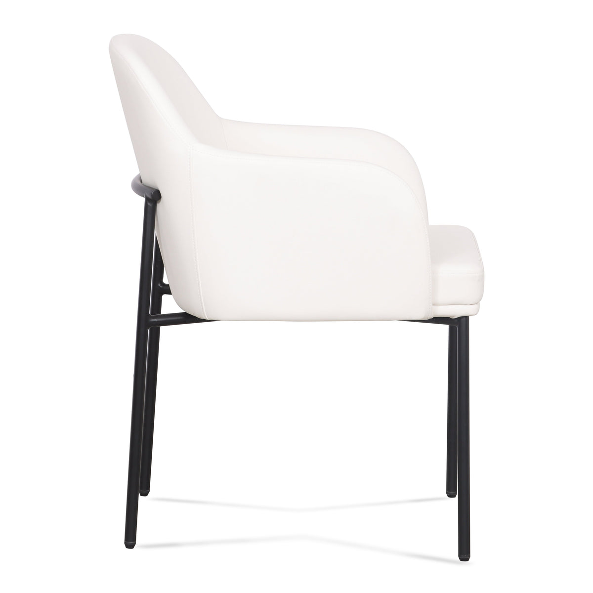 Sydney Performance Vegan Leather Armchair - Set of 2 in Cream by TOV Furniture – photo 5 of 7