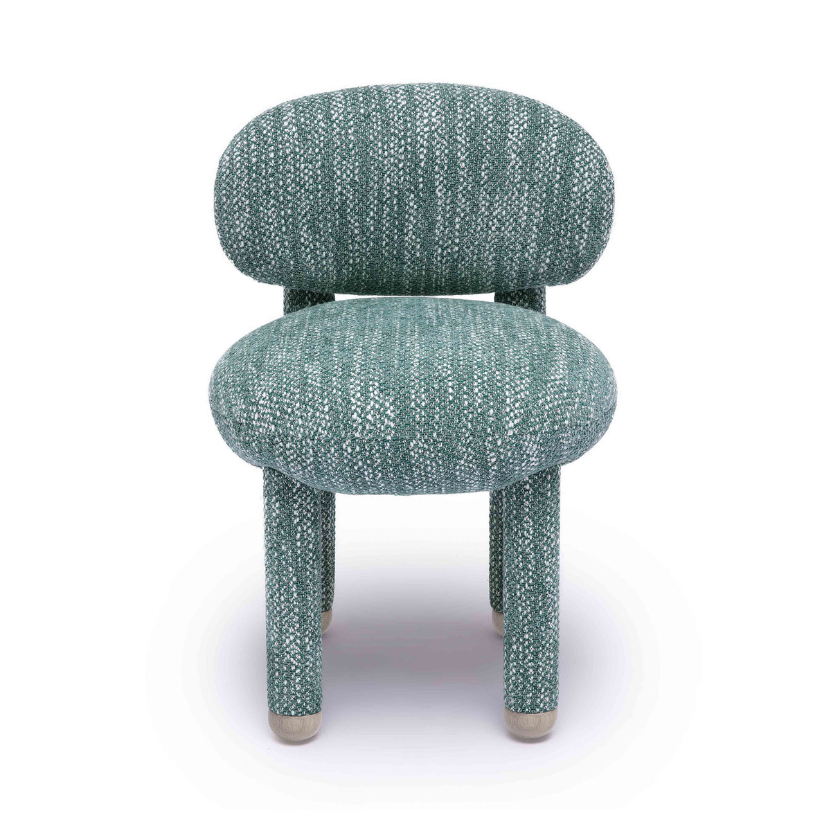 Manu Teal Nubby Performance Fabric Side Chair by TOV Furniture – photo 3 of 8