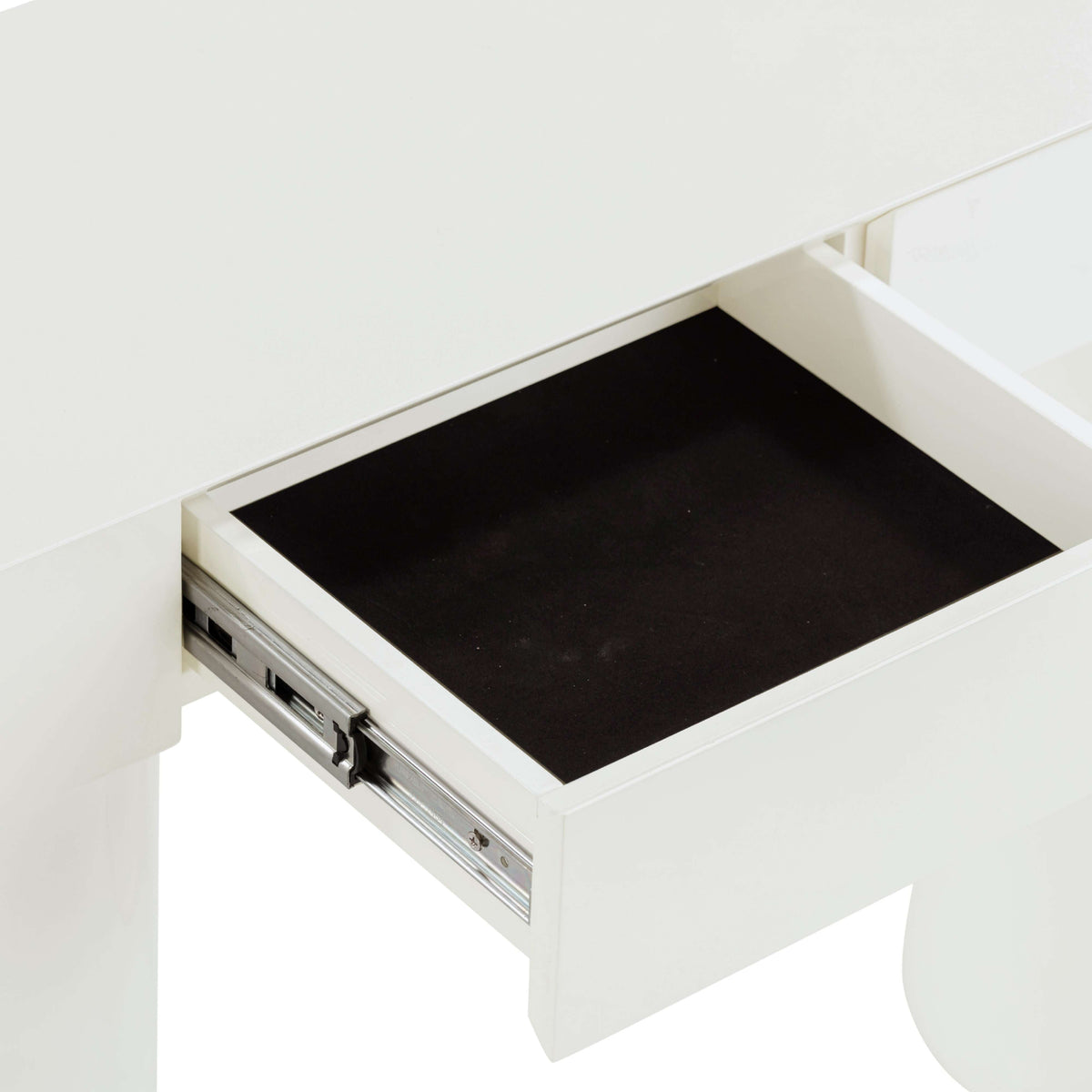 Mira 50" Cream High Gloss Console Table by TOV Furniture – photo 7 of 10